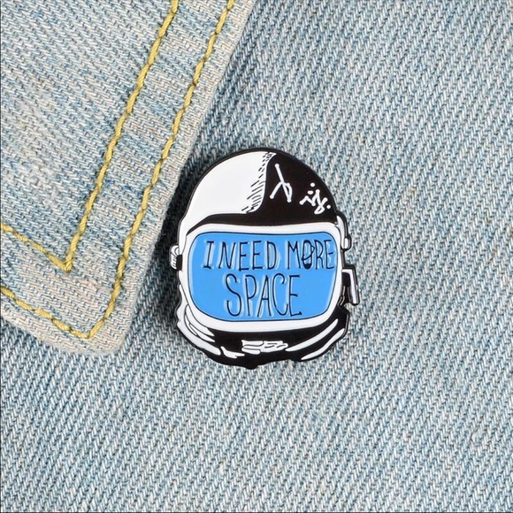 1 LEFT‼️ Need Space Astronaut Enamel Pin Astronomy Science Student Metal Badge - Picture 5 of 9